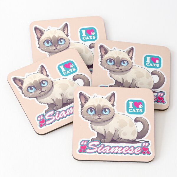 Item preview, I Love Cats : Siamese"ZOE" designed and sold by HIKARI Creations.