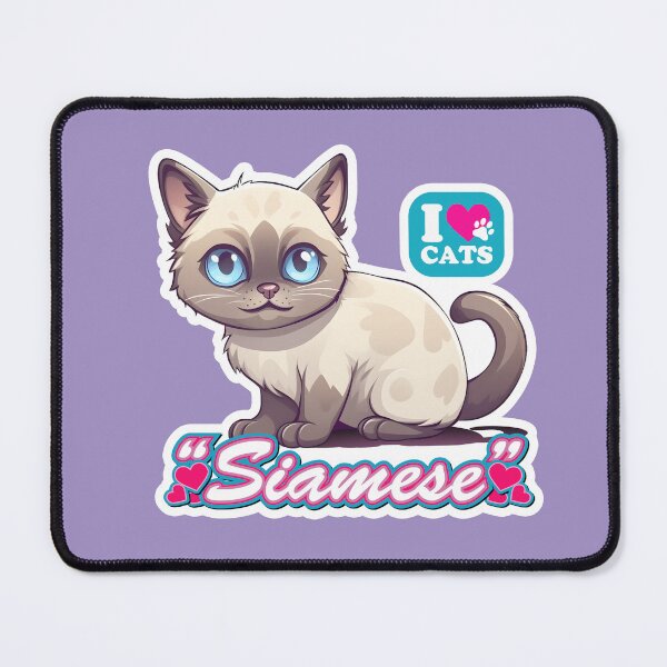 Item preview, I Love Cats : Siamese"ZOE" designed and sold by HIKARI Creations.