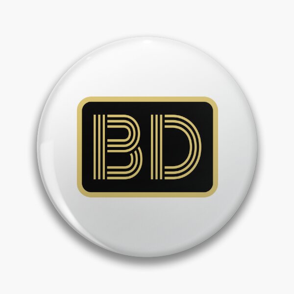 Artikelvorschau, BD-Initialen goldene geometrische Buchstaben entworfen und verkauft von Jeallan Designs.