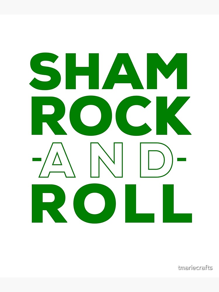  GRAPHICS & MORE Shamrock and Roll Irish Rock Funny