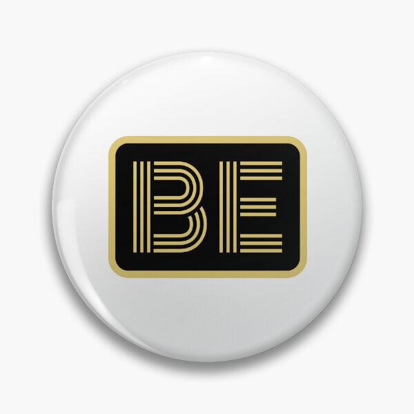 Item preview, BE Initials Gold Geometric Letters designed and sold by Jeallan Designs.