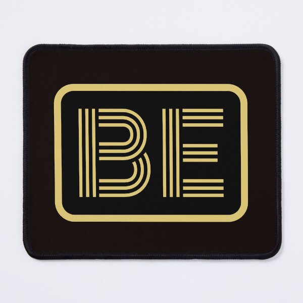 Item preview, BE Initials Gold Geometric Letters designed and sold by Jeallan Designs.