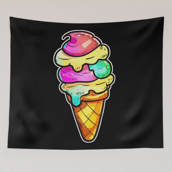 Item preview, Colorful Ice Cream Cone designed and sold by OB Print.