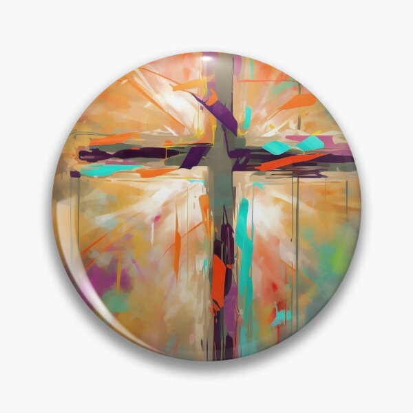 Item preview, Abstract watercolor cross designed and sold by dcrc.