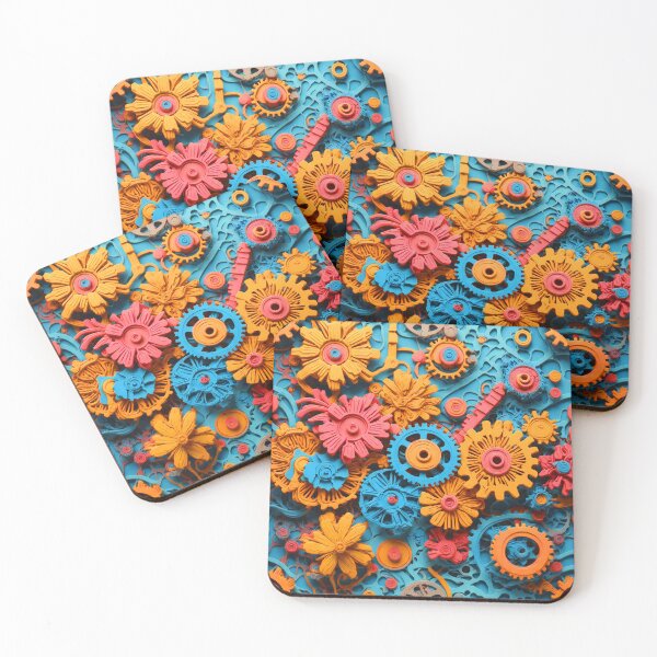 Item preview, Floral Gear Dynamics designed and sold by PixelCratey.