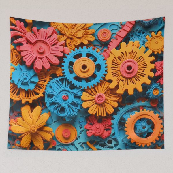 Item preview, Floral Gear Dynamics designed and sold by PixelCratey.