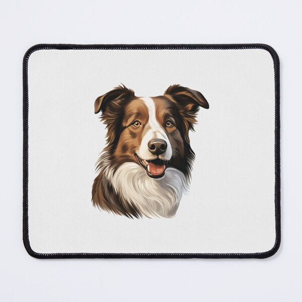 Item preview, Realistic Brown and White Collie Art designed and sold by InkedFlorist.