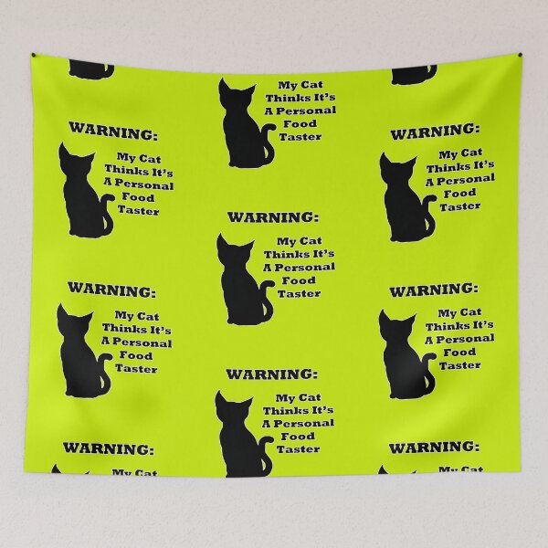 Item preview, Warning Cat designed and sold by blakcirclegirl.