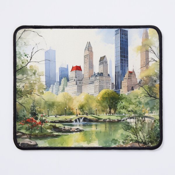 Item preview, A Watercolor Design of the Central Park - New York - US designed and sold by Sketch-Shack.