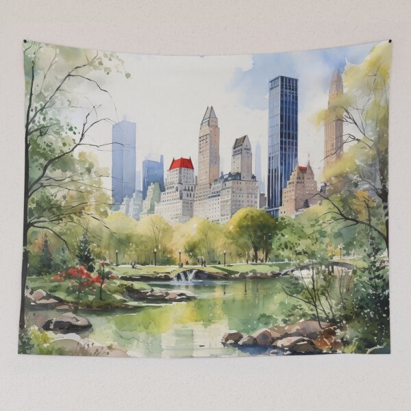 Item preview, A Watercolor Design of the Central Park - New York - US designed and sold by Sketch-Shack.