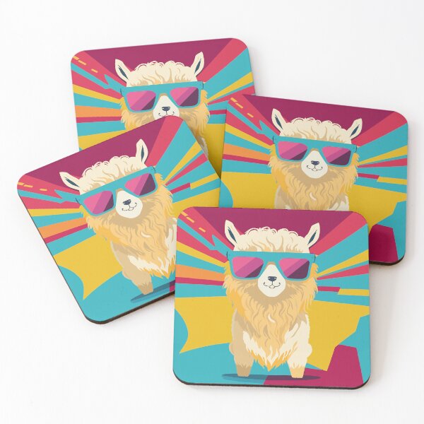Item preview,  colorful adorable alpaca designed and sold by wachasoul.