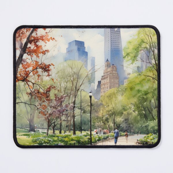 Item preview, A Watercolor Design of the Central Park - New York - US designed and sold by Sketch-Shack.
