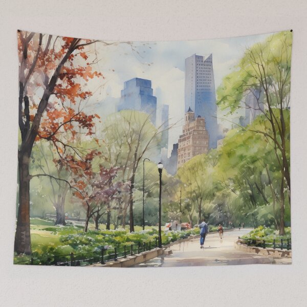 Item preview, A Watercolor Design of the Central Park - New York - US designed and sold by Sketch-Shack.