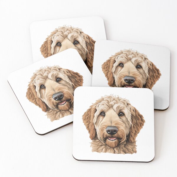 Item preview, Realistic Goldendoodle Art designed and sold by InkedFlorist.