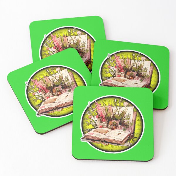 Item preview, Botanist Books Flower Bouquet Sticker and Shirt Design with Yellow Background by Zeesdesign on Redbub designed and sold by ZEESDESIGN.