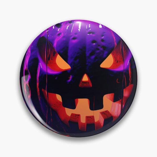Item preview, "Eerie Night Pumpkins: Purple, Orange, and Magic" designed and sold by Art-Vortex-fr.
