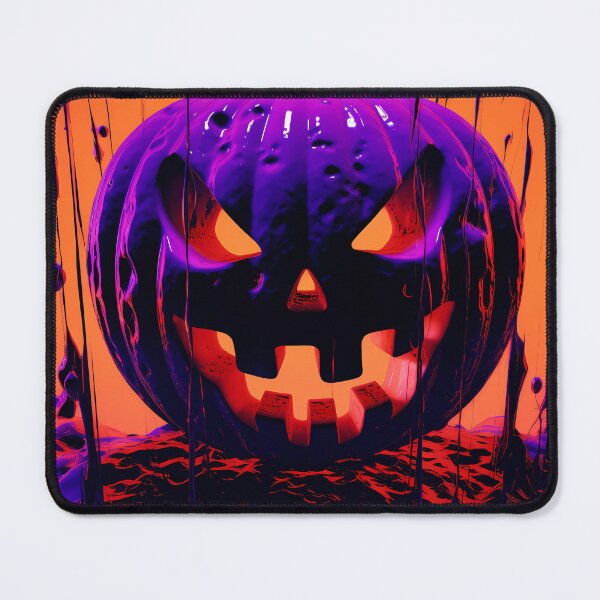 Item preview, "Eerie Night Pumpkins: Purple, Orange, and Magic" designed and sold by Art-Vortex-fr.