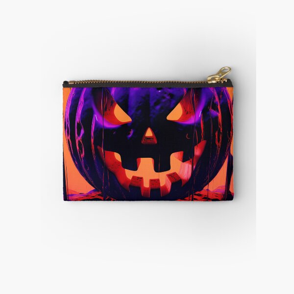 Item preview, "Eerie Night Pumpkins: Purple, Orange, and Magic" designed and sold by Art-Vortex-fr.