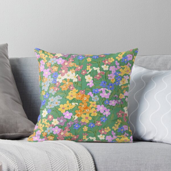 Item preview, Green field of spring flowers designed and sold by chotnelle.