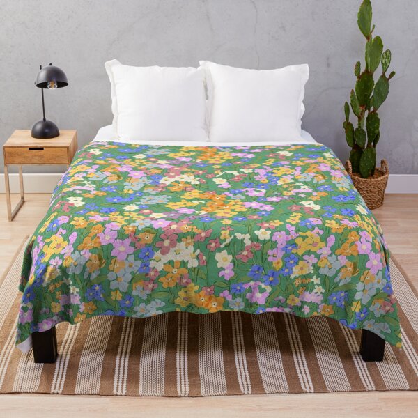 Item preview, Green field of spring flowers designed and sold by chotnelle.