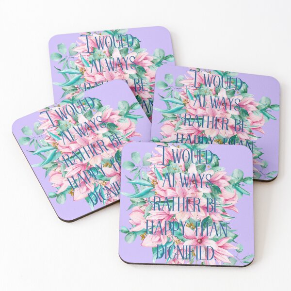Item preview, I would always rather be happy than dignified  designed and sold by FigurativeSpeak.