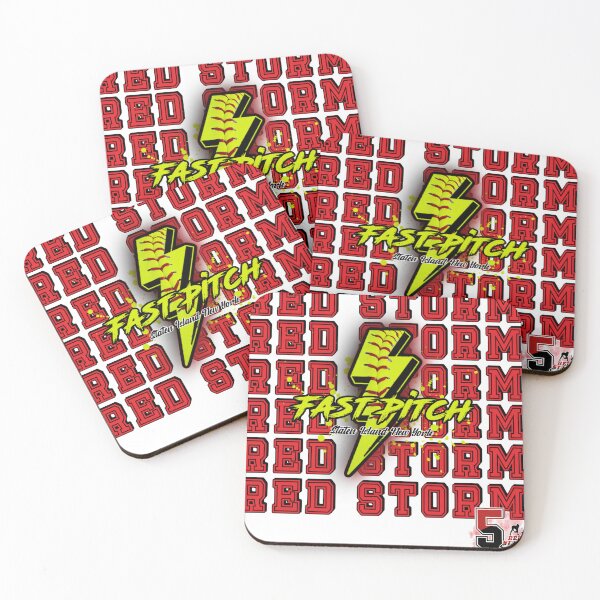 Item preview, Red storm softball designed and sold by DesignsNMSB.