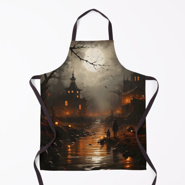 Item preview, Spooky Halloween Creek Art designed and sold by ConfettiSkyArt.