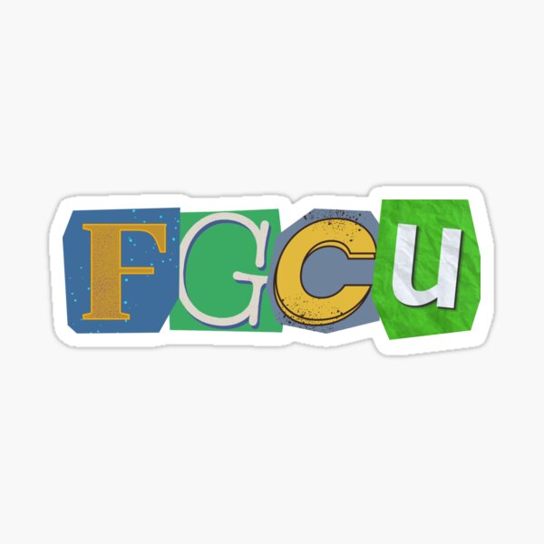 FGCU Pantone Color Green Sticker for Sale by graciedough