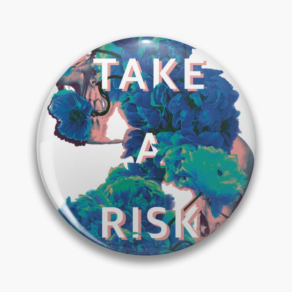 Item preview, Take a risk x Skull and Floral designed and sold by Awesome-Studio.