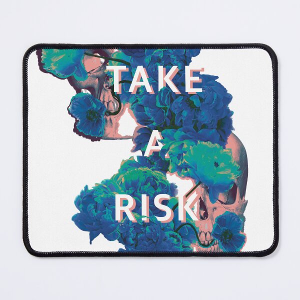Item preview, Take a risk x Skull and Floral designed and sold by Awesome-Studio.