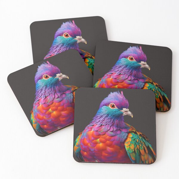Item preview, Colorful pigeon designed and sold by grebie.