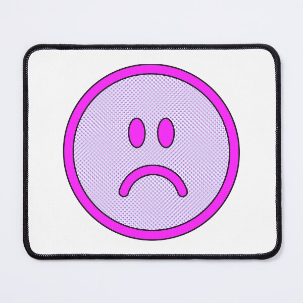 Item preview, Purple And Pink Retro Sad Face Emoji designed and sold by DesignByCaitXo.