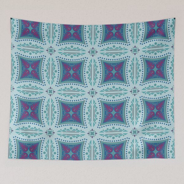 Item preview, Seamless, Icy Blue Purple Tone Fabric Pattern designed and sold by Kasalongdesign.