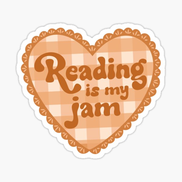 Item preview, reading is my jam heart designed and sold by indiebookster.