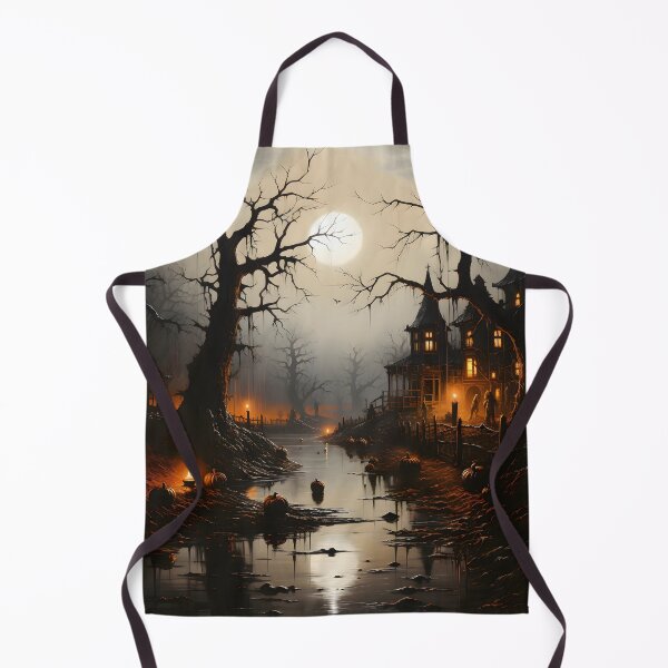 Item preview, Spooky Halloween Creek Art designed and sold by ConfettiSkyArt.