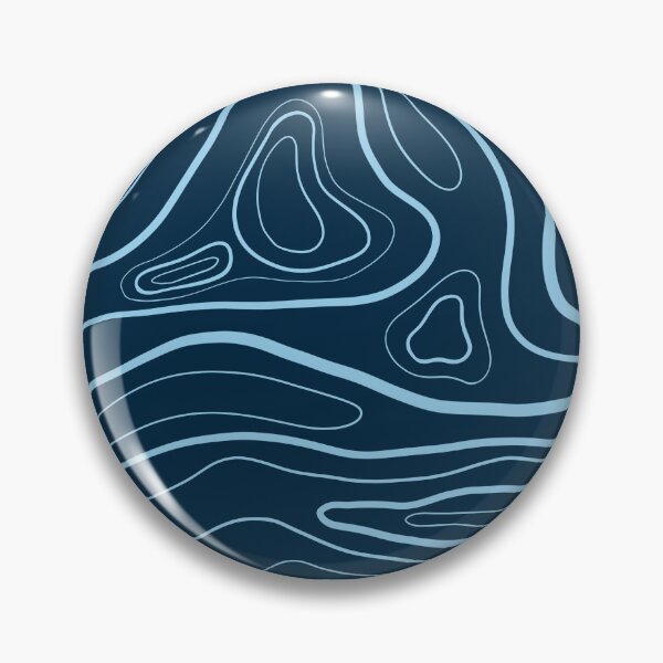 Item preview, Blue Topographical Line Art designed and sold by art-by-soma.