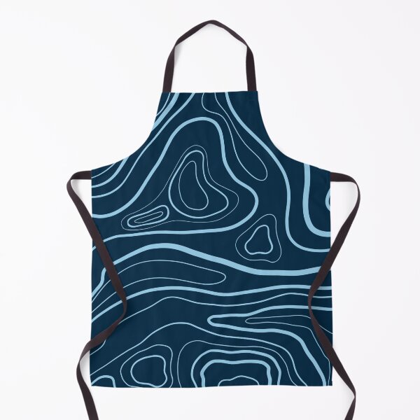 Item preview, Blue Topographical Line Art designed and sold by art-by-soma.