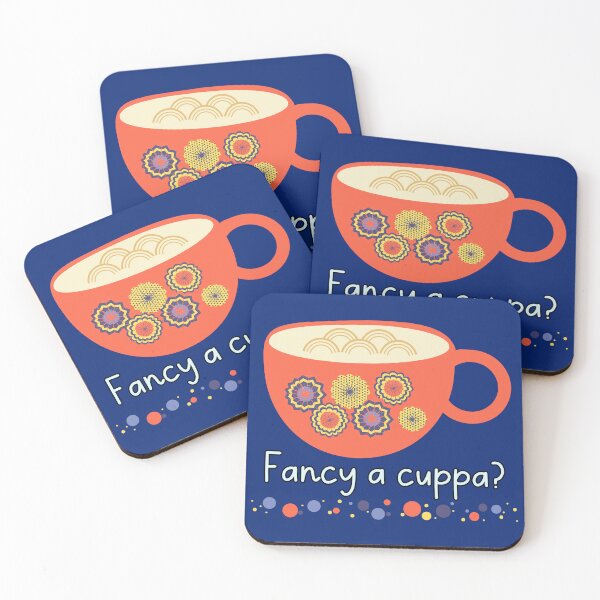 Item preview, Fancy A Cuppa Cute Patchwork Tea Mug designed and sold by Renata Illustrata.