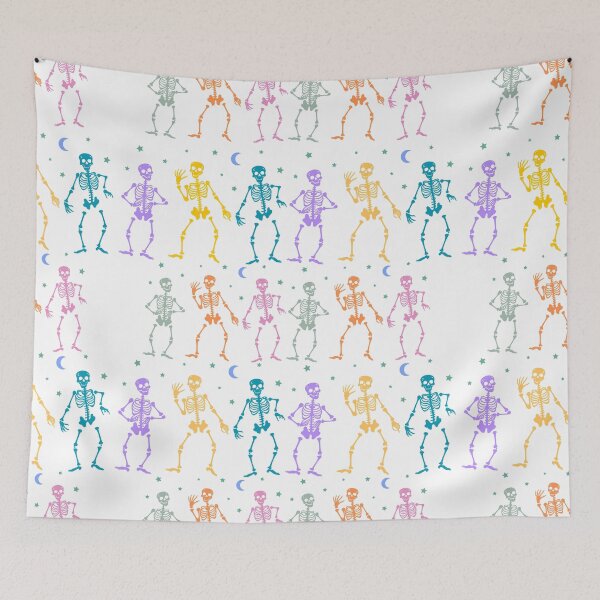 Item preview, Pastel Dancing Skeletons  designed and sold by ThatWickedWitch.