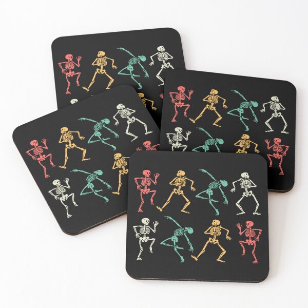 Item preview, Spooky dancing skeletons of Halloween designed and sold by ohmoroccan.