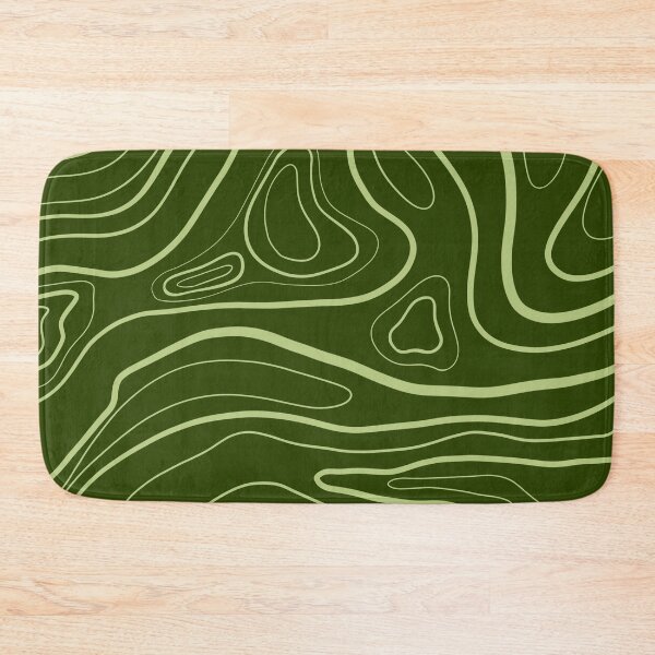 Item preview, Green Topographical Line Art designed and sold by art-by-soma.