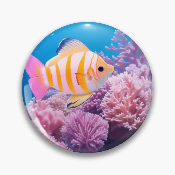 Item preview, a butterflyfish with corals  designed and sold by mikaws.