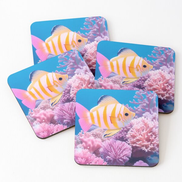 Item preview, a butterflyfish with corals  designed and sold by mikaws.