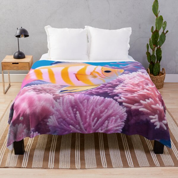 Item preview, a butterflyfish with corals designed and sold by mikaws.