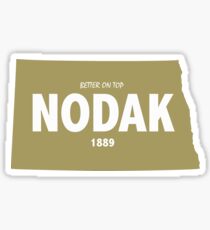 North Dakota Better on Top Funny North Dakota Gift Sticker