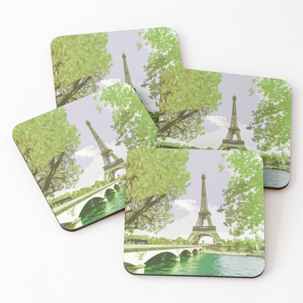 Item preview, The Eiffel Tower, Paris, Lime, Travel Poster - France's Structural Masterpiece Known as The Symbol of Love designed and sold by studioSharonKay.
