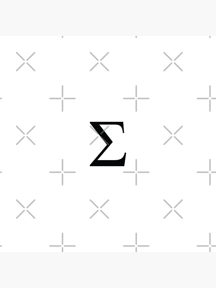 sigma-greek-letter-poster-for-sale-by-thebigleebowski-redbubble for Free Printable Greek Letter Stencils Printable Sigma - Greek Letter