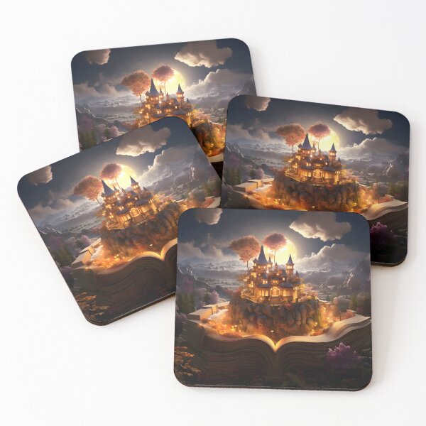Item preview, Magical Storybook Castle Art designed and sold by ConfettiSkyArt.