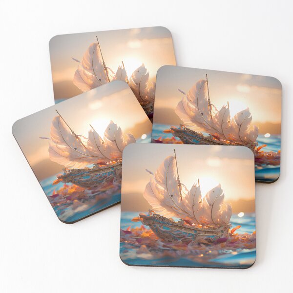 Item preview, wonderful junk boat sealing over ocean designed and sold by Zwzc.