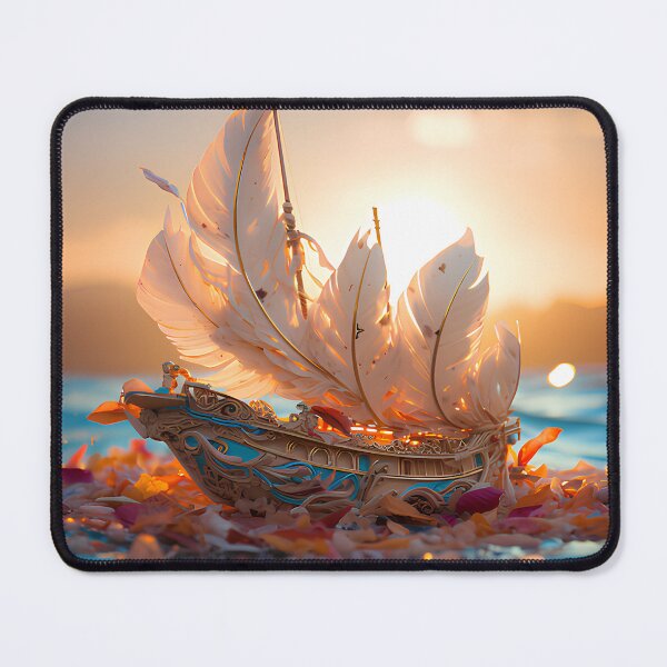 Item preview, wonderful junk boat sealing over ocean designed and sold by Zwzc.